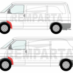 956601-5,VW T4 Lankas prie priekinio rato priekinio rato lankas,VW T4 Lankas prie priekinio rato priekinio rato sparnas,VW T4 Lankas prie priekinio rato arka