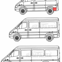 mercedes benz sprinter 1996 dalys, volkswagen lt 1996 dalys, mb sprinter skardos, vw lt skardos, 50628491, 5901532127652