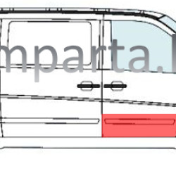 50124012,5901532118841,MB Vito 1996- 2003 Priekinių durų apatinė skarda,MB Vito 1996 durų skarda,MB Vito 1996 durų apačios skarda,MB Vito 1996 priekinių durų skarda