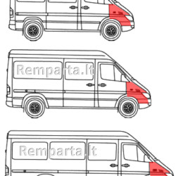 MB Sprinter 1995- 2000 Sparnas,MB Sprinter 1995 sparnas, MB Sprinter 1995sparnai,MB Sprinter 1995 ratu lankai, 506202, 5901532126617, A9016373101