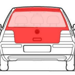 VW Golf 4 1997 Galinis dangtis,VW Golf 4 1997 bagazines dangtis,VW Golf 4 1997 galas,1J6827025G,5901532224221