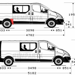 60268482,5901532630213,Renault Trafic/Opel Vivaro/Nissan Primastar (2001- 2014) galinio sparno skarda