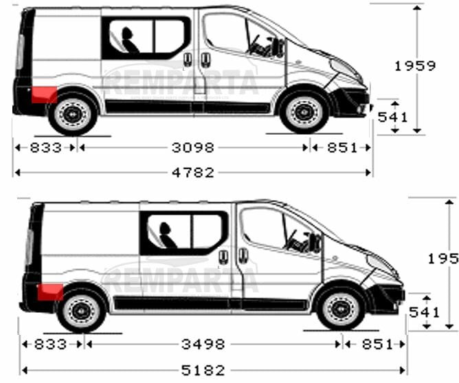 60268491,5901532562422,Renault Trafic/Opel Vivaro/Nissan Primastar (2001- 2014) Dalis uz galinio rato