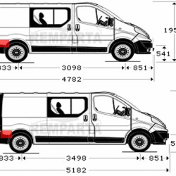 60268491,5901532562422,Renault Trafic/Opel Vivaro/Nissan Primastar (2001- 2014) Dalis uz galinio rato