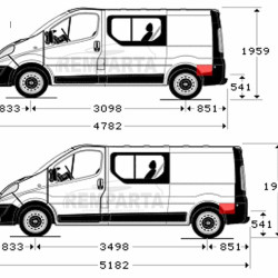 60268391,5901532562439,Renault Trafic/Opel Vivaro/Nissan Primastar (2001- 2014) Dalis uz galinio rato