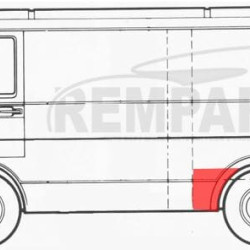 957083-3,5901532232677,VW LT 1975- 1996 Galinio sparno dalis už galinio rato,VW LT 1975- 1996 šono skarda, VW LT 1975- 1996 dalimis,VW LT 1975- 1996 kėbulo dalys