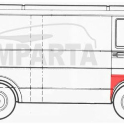 957002,5901532232370,VW LT 1975- 1996 Priekinė arka,VW LT 1975 arkos,VW LT 1975 priekinis sparnas,VW LT 1975 sparnai