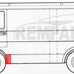 957001-2,5901532232363,VW LT 1975- 1996 Priekinė arka,VW LT 1975 arkos,VW LT 1975 priekinis sparnas,VW LT 1975 sparnai
