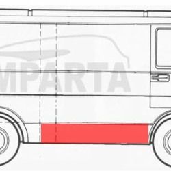 957040-0,5901532232516,VW LT 1975- 1996 Slankiojančių durų skarda,VW LT 1975 skardos,VW LT 1975 durų skardos