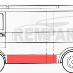 957083-2,5901532232660,VW LT 1975- 1996 Šono skarda, VW LT 1975 šono skarda,VW LT 1975 skardos,VW LT 1975šonų skardos
