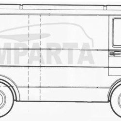 957044-2,5901532232646,VW LT 1975- 1996 Priekinis viršutinis stulpelis, VW LT 1975 lango skarda,VW LT 1975 skarda aplink langą