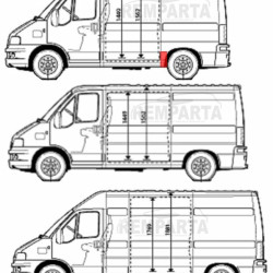 57028343,5901532152067,Fiat Ducato/Citroen Jumper/Peugeot Boxer 1994- 2006 Skarda prieš galinį ratą, Fiat Ducato/Citroen Jumper/Peugeot Boxer 1994 galinio sparno skarda