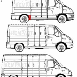 57028443,5901532152142,Fiat Ducato/Citroen Jumper/Peugeot Boxer 1994- 2006 Skarda prieš galinį ratą, Fiat Ducato/Citroen Jumper/Peugeot Boxer 1994 galinio sparno skarda