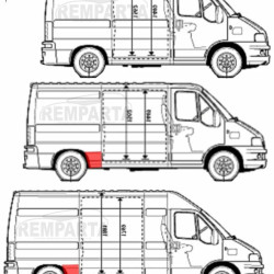 57028441,5901532152128,Fiat Ducato/Citroen Jumper/Peugeot Boxer 1994- 2006 Skarda prieš galinį ratą, Fiat Ducato/Citroen Jumper/Peugeot Boxer 1994 galinio sparno skarda