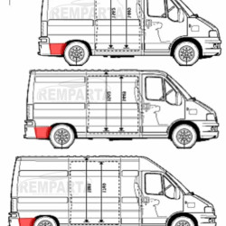 57028442,5901532152135,Fiat Ducato/Citroen Jumper/Peugeot Boxer 1994- 2006 Skarda už galinio rato,Fiat Ducato/Citroen Jumper/Peugeot Boxer 1994 galinio sparno skarda