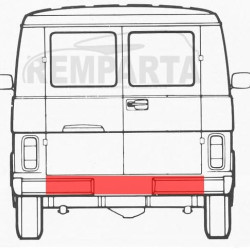 957090,VW LT 1975- 1996 Galinė panelė,VW LT 1975 galinis panelis,VW LT 1975 rear belt,VW LT 1975 galinis diržas