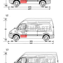 Master/Mov/Inter (98-/04-/07-) Vorne. Türverkleidung (links), 604140-1, 5901532483819, Renault Master/Opel Movano/Nissan Interstar (1998-/2004-/2007-) Priekinių durų apačios skarda