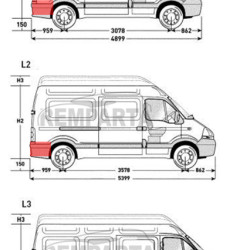 Master/Mov/Inter (98-/04-/07-) Tin au volant (à droite), Nissan Interstar, Opel Movano, Renault Master dalys, 604184-9, 60418419, 5901532616057, 5901532773217