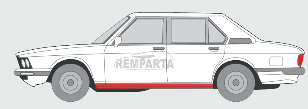 201341-2,5901532627169,BMW 5 E28 1981- 1987 Slenkstis,BMW 5 E28 1981 slenkstis,BMW 5 E28 1981 slenksčiai,BMW 5 E28 1981 door sill,BMW 5 E28 1981 paroga