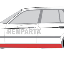 BMW 5 (88-) terskel (4D, venstre, [1 mm]), BMW 5 E34 1987- 1995 Slenkstis, 41 10 1 946 315 (BMW), 201541QK