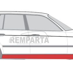 BMW 5 (88-) slieksnis (4D, pa labi, [1mm]), BMW 5 E34 1987- 1995 Slenkstis, 41 10 1 946 316 (BMW), 201542QK, BMW 5 E34 1987- 1995 Slenkstis, 41 10 1 946 316 (BMW), 201542QK