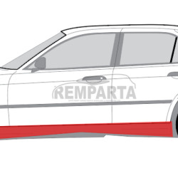 BMW 3 (e90-) Tærskel (4D, [1 mm], venstre), 0060011, 200741, 5901532023428, BMW 3 1990 Slenkstis E36