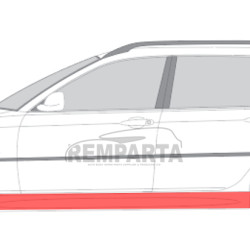 BMW 3 (98-) slieksnis (4D, pa kreisi), 200841-1, 200841-2, 0646103, 5901532983777