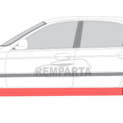 BMW 5 (96-) Door sill ([1mm], left), 06391031, 0065012E, 201642, 201642-2, 0639105, BMW 5 1996 Slenkstis E39