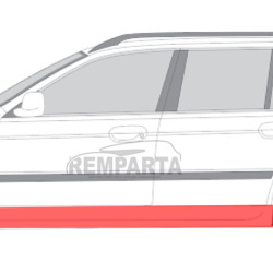 BMW 5 (96-) Umbral ([1mm], izquierda), 06391031, 0065012E, 201642, 201642-2, 0639105, BMW 5 1996 Slenkstis E39