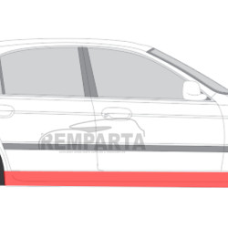 BMW 5 (96-) Порог ([1mm], л), 06391031, 0065012E, 201642, 201642-2, 0639105, BMW 5 1996 Slenkstis E39