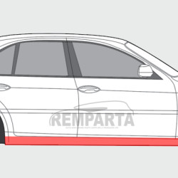 BMW 7 (94-) Kynnys (K=D), slenksčiai, BMW 7 E38 Slenkstis