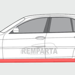 BMW 7 (94-) terskel (K=D), slenksčiai, BMW 7 E38 Slenkstis, slenksčiai, BMW 7 E38 Slenkstis