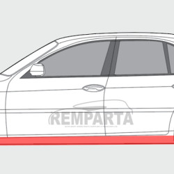 BMW 7 (94-) Seuil (K=D), slenksčiai, BMW 7 E38 Slenkstis