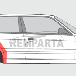 BMW 3 (82-) Galinė arka (2D, dešinė), BMW 3 E30 1982- 1987 galinė arka, BMW 3 E30 1982- 1987 galinės arkos, 0054592, 127032, 200584-2, 0620146, 5901532022834, BMW 3 E30 1982- 1987 galinė arka, BMW 3 E30 1982- 1987 galinės arkos, 0054592, 127032, 200584-2, 0620146, 5901532022834