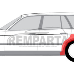 BMW 5 (88-) Galinė arka (Sedan/Kombi, kairė), 0057581, 120131, 201583-6, 0635147, 5901532026375, BMW 5 E34 1987- 1997 galinė arka, BMW 5 E34 1987- 1997 galinės arkos, BMW 5 E34 1987- 1997 galinė arka, BMW 5 E34 1987- 1997 galinės arkos, 0057581, 120131, 201583-6, 0635147, 5901532026375