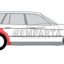 BMW 5 (88-) Galinė arka (Sedan/Kombi, dešinė), BMW 5 E34 1987- 1997 galinė arka, BMW 5 E34 1987- 1997 galinės arkos, 0057582, 120132, 201584-6, 0635148, 5901532026399, BMW 5 E34 1987- 1997 galinė arka, BMW 5 E34 1987- 1997 galinės arkos, 0057582, 120132, 201584-6, 0635148, 5901532026399