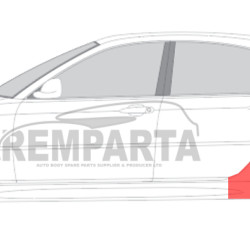 BMW 3 (98-) Wheelarch (4dr., L), 200883-4, 5901532798173, BMW 3 1998 Galinė arka, 200883-4, 5901532798173, BMW 3 1998 Galinė arka