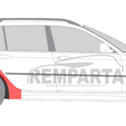 BMW 3 (98-) Wheelarch (4dr., R), BMW 3 1998 Galinė arka, 200884-4, 5901532798180, BMW 3 1998 Galinė arka, 200884-4, 5901532798180