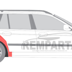 BMW 5 (96-) Wheelarch (4D, R), BMW 5 1996 Arkos, 201684-4, 20168414, BMW 5 (96-) arka galinė, BMW 5 1996 dalys, BMW 5 dalys