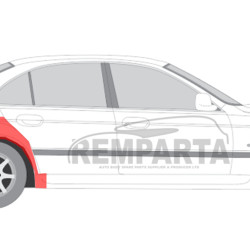 BMW 5 (96-) Wheelarch (4D, R), BMW 5 1996 Arkos, 201684-4, 20168414, BMW 5 (96-) arka galinė, BMW 5 1996 dalys, BMW 5 dalys