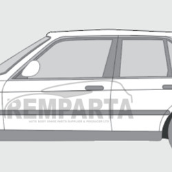 BMW 3 (82-) ​​​​​​Coin arrière (gauche), 0054601, 200583-9, 0620133, 5901532946192, BMW 3 E30 (1982- 1987) Galinis kampas