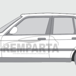 BMW 3 (82-) Задний угол (л), 0054601, 200583-9, 0620133, 5901532946192, BMW 3 E30 (1982- 1987) Galinis kampas