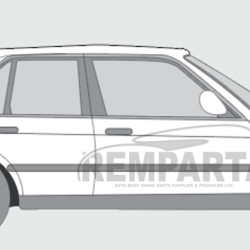BMW 3 (82-) ​​​​Canto traseiro (direita), BMW 3 E30 (1982- 1987) Galinis kampas, 0054602, 127052, 200584-9, 0620134, 5901532946208