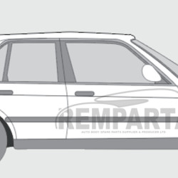 BMW 3 (82-) ​​​​Hintere Ecke (rechts), BMW 3 E30 (1982- 1987) Galinis kampas, 0054602, 127052, 200584-9, 0620134, 5901532946208