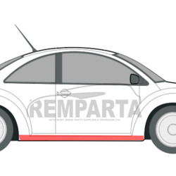 VW New Beetle (98-) Prag (dreapta), 950142-1, VW New Beetle slenkstis, VW New beetle door sill, VW New beetle paroga, VW New beetle slenksciai, VW New beetle slenkstis duru