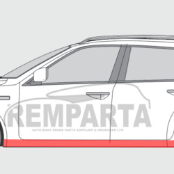 Alfa Romeo 159 (05-) Slenkstis (kairė), Alfa Romeo 159 (2005- 2012) Slenkstis, 141141, Alfa Romeo 159 (2005- 2012) Slenkstis, 141141, 0000071740665 (ALFAROME), 71740665 (ALFAROME), 71752029 (ALFAROME), 0000071740665 (ALFAROME), 71740665 (ALFAROME), 71752029 (ALFAROME)