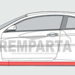 Alfa Romeo GT (03-) Umbral (izquierdo/derecho), 144041-3, Alfa Romeo GT (2003- 2010) Slenkstis