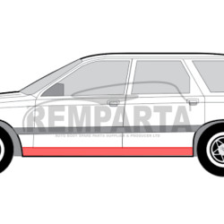 Audi 100 (90-) Door sill (L=R), slenksčiai, Audi 100 slenkstis, 131641-4, 5903107077393