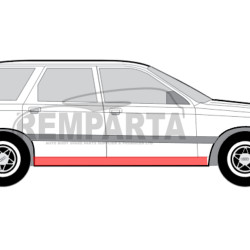 Audi 100 (90-) Door sill (L=R), slenksčiai, Audi 100 slenkstis, 131641-4, 5903107077393