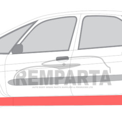 Citroen Xsara Picasso (99-) Door sill (4-dr, L), 7009 A6, 232741, 0957103, 5901532036428, Citroen Xsara Picasso 2000 slenkstis